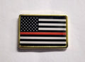 Thin Red Line USA Flag LAPEL PIN Support Firefighters *USA MADE* Fire Department0