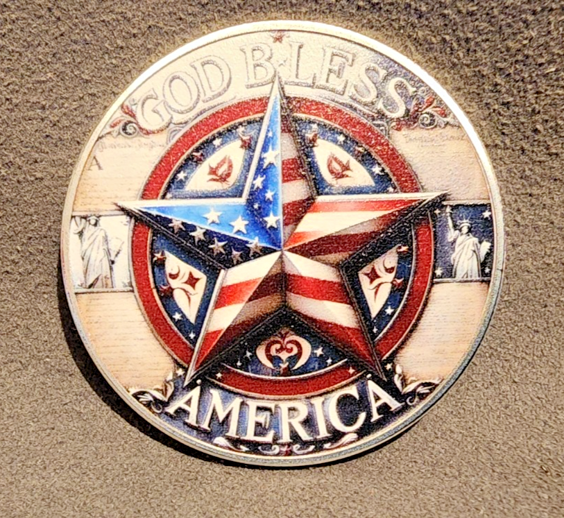 250th Anniversary God Bless America Coin Patriotic Collectible Coin SHIPS IN USA2