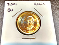2001 BU Spain 1 Euro Coin World Coin Foreign Currency0