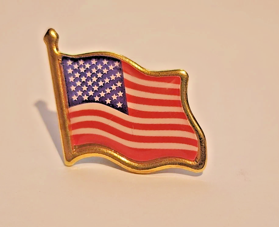 Set Of Three Types Of American Flag Patriotic Flag Lapel/Brooch/Hat Pins4