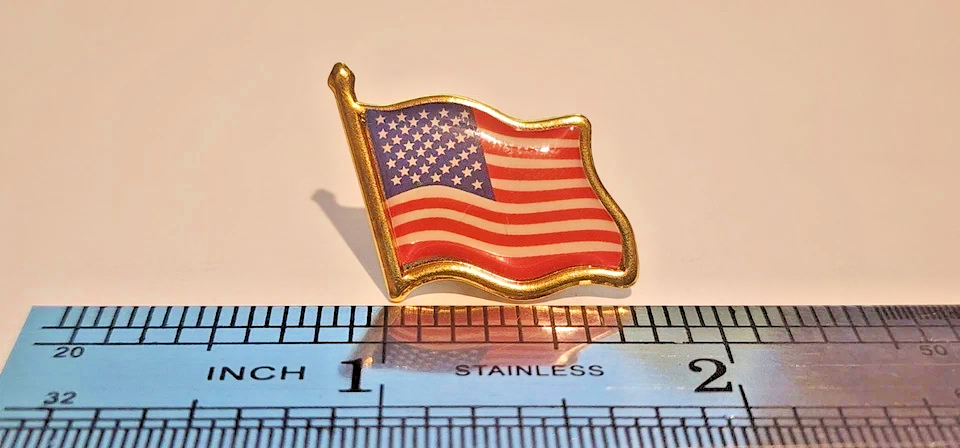 Set Of One Each American Waving/Rectangle Flag Patriotic Lapel/Brooch/Hat Pins5