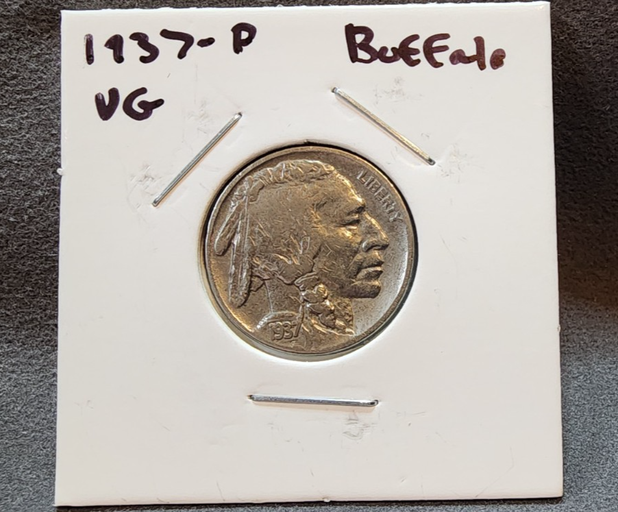 1937 P - Buffalo Nickel - G/VG0