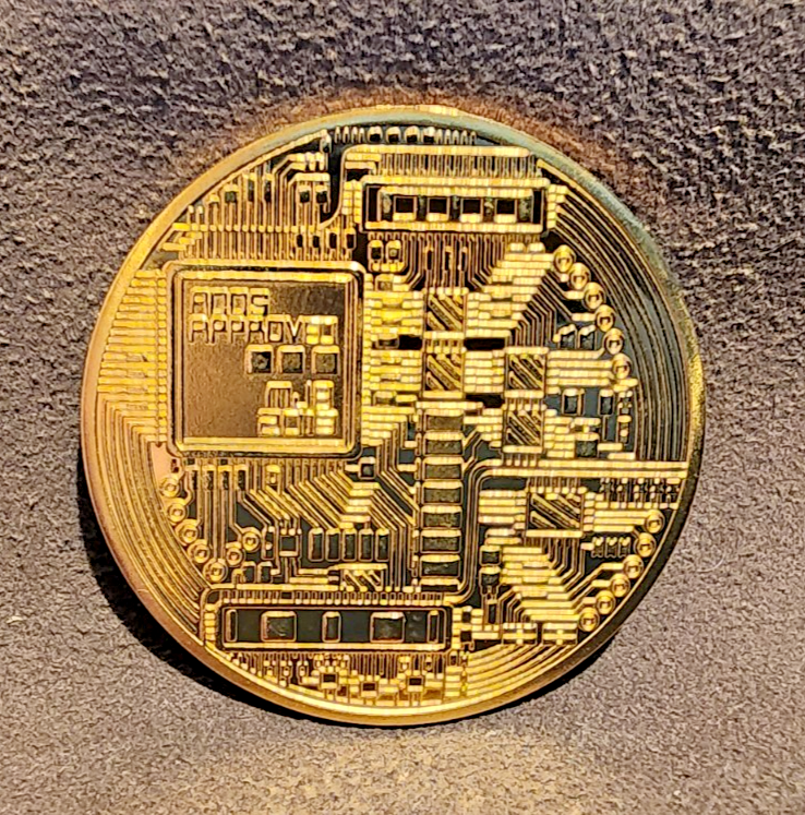 Set of Bitcoin Commemorative BTC Collectors Coin Gold & Silver Plated Coins2