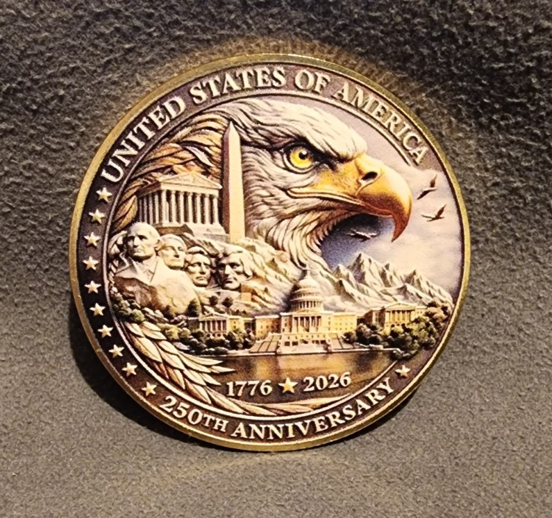 250th Anniversary United States White Eagle Collectible Coin USA SHIPPER2