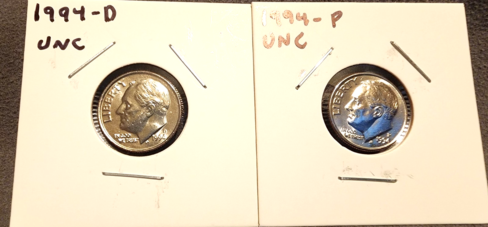 1994 P&D Roosevelt Dime BU Uncirculated From Mint Set0