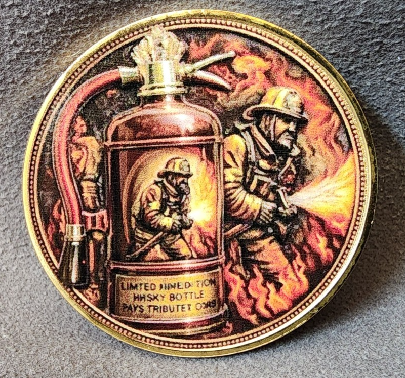 Firefighters Honor The Brave Fireman Collectible Coin SHIPS IN USA1
