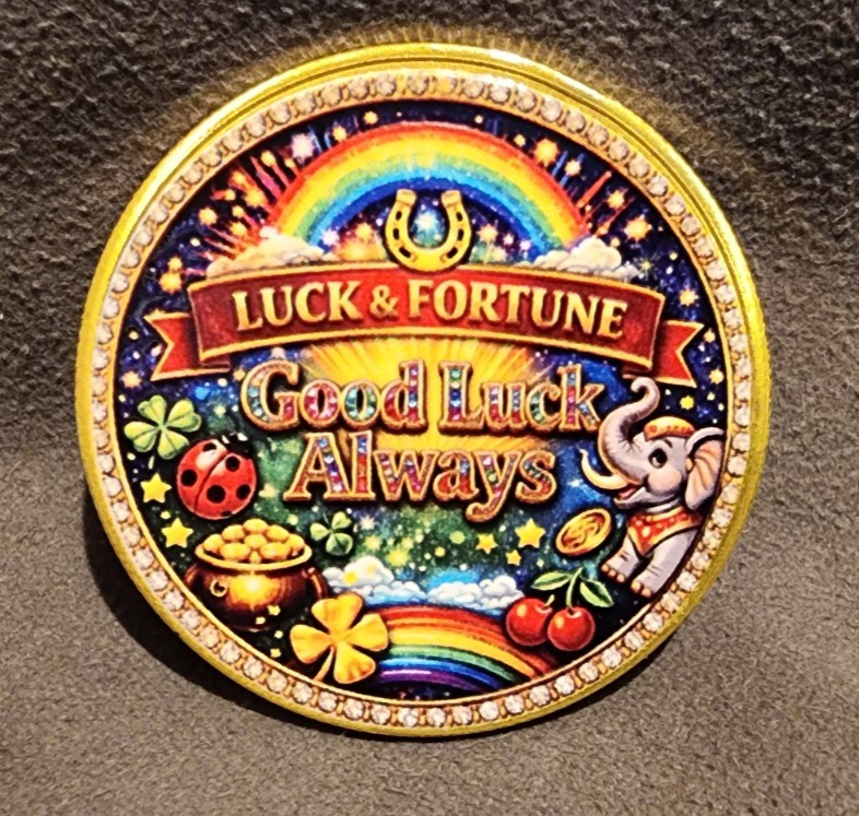 777 LUCKY COIN FOR GOOD FORTUNE AND WEALTH COLLECTIBLE COIN USA SHIPPER1