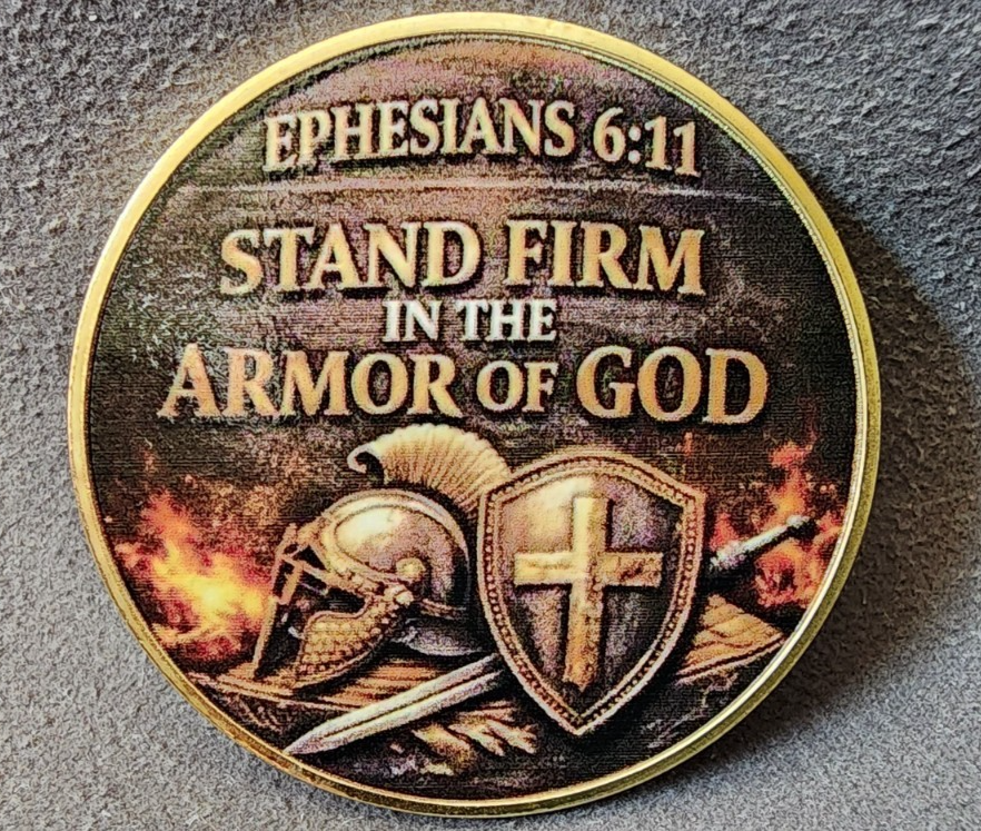 Christian Ephesians 6:11 Armor of God Warrior of Christ Faith Collectible Coin1