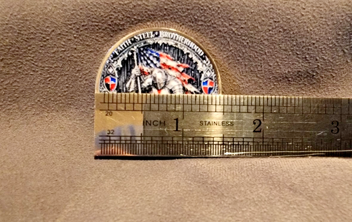 Brotherhood Of Knights Defenders Faith Steel Collectible Coin USA SHIPPER4