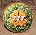 777 LUCKY CLOVER COIN GOOD FORTUNE AND WEALTH COLLECTIBLE COIN USA SHIPPER0