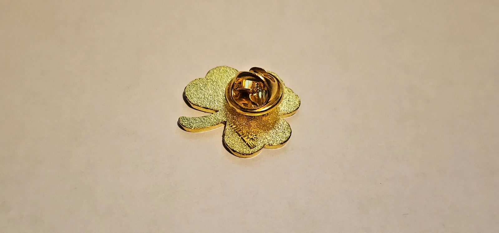 Three Leaf Clover Irish Pride/Heritage Colors (Orange, Green, White) Lapel Pin3