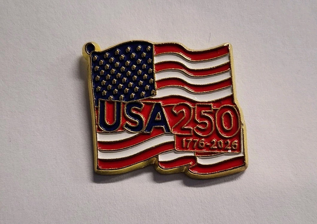 USA 250th Anniversary Flag Patriotic Lapel Brooch Hat Pin0