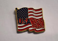 USA 250th Anniversary Flag Patriotic Lapel Brooch Hat Pin0