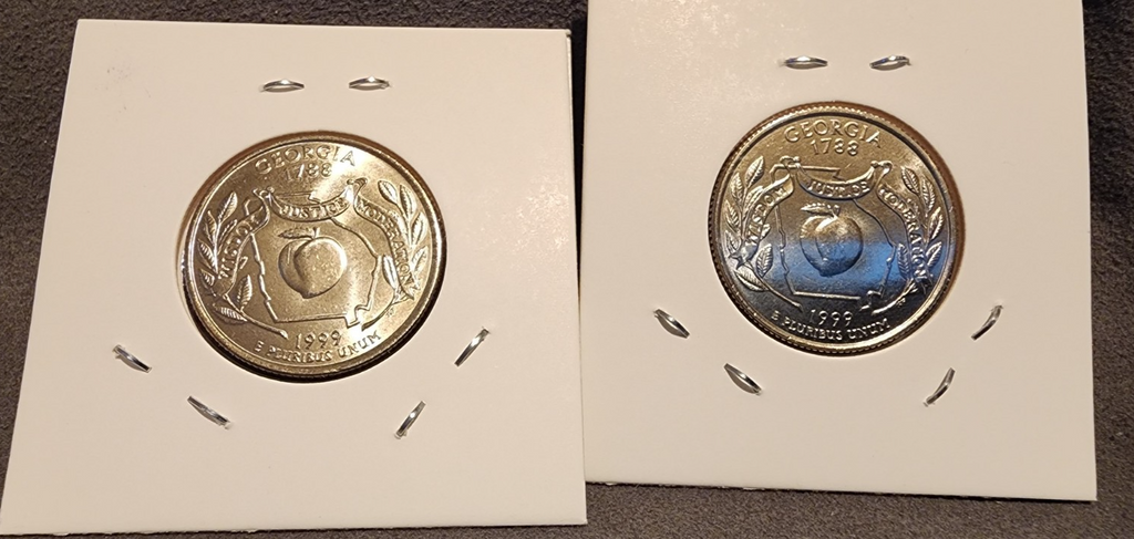 1999 P D Georgia State Quarter BU Uncirculated From Mint Set1