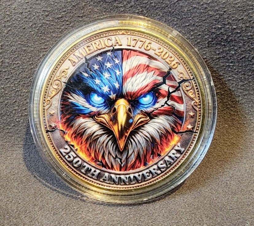 250th Anniversary Bald Eagle Patriotic United States Commemorative Coin2