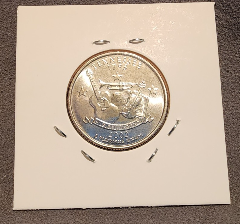 2002 D State Quarter Tennessee BU Uncirculated From Mint Set0