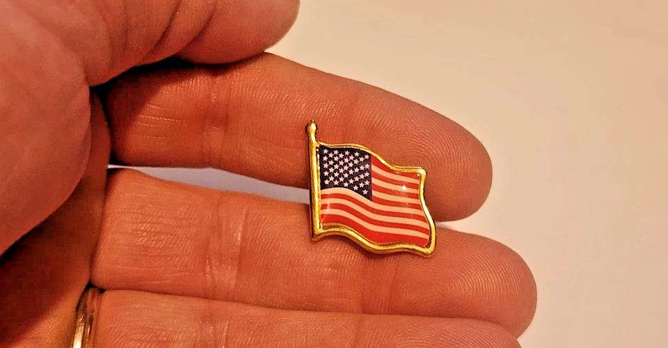 Set Of Three Types Of American Flag Patriotic Flag Lapel/Brooch/Hat Pins6