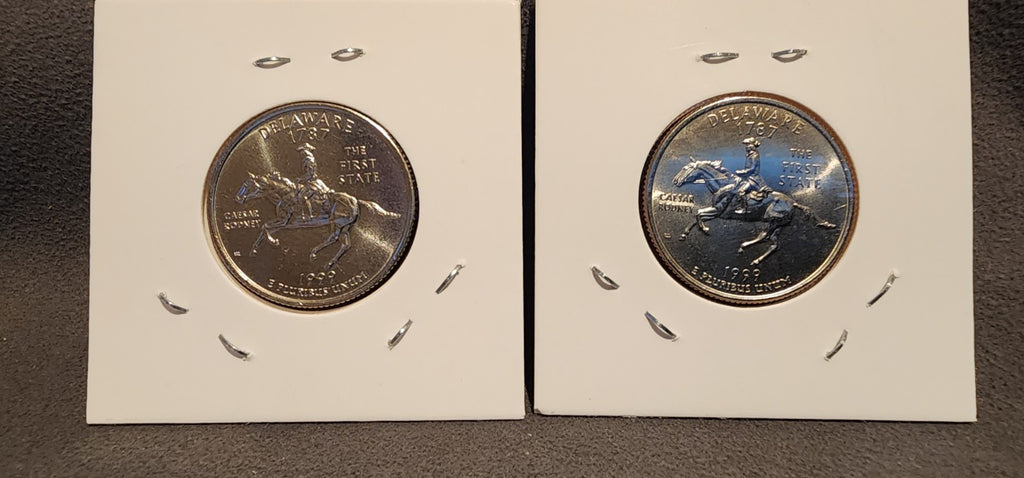 1999 P D Delaware State Quarters BU Uncirculated From Mint Set1