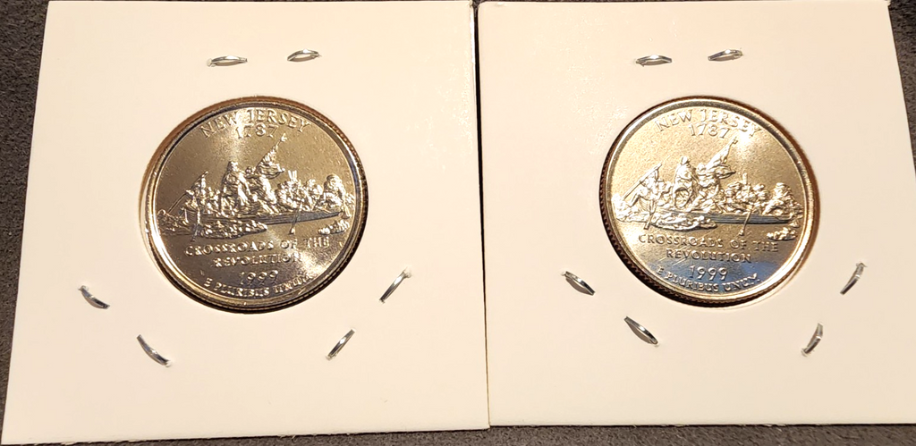 1999 P D New Jersey State Quarters BU Uncirculated From Mint Set1