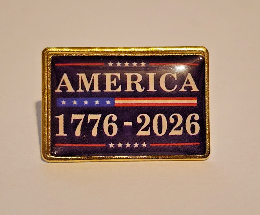 America 1776-2026 250th Celebration Lapel Hat brooch Pin USA Patriotic0