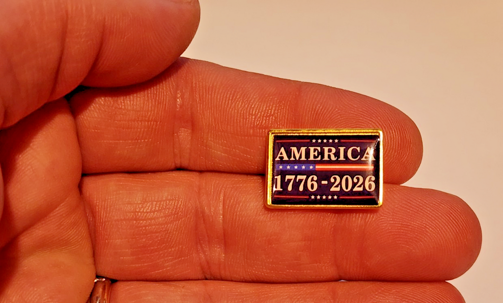 America 1776-2026 250th Celebration Lapel Hat brooch Pin USA Patriotic1