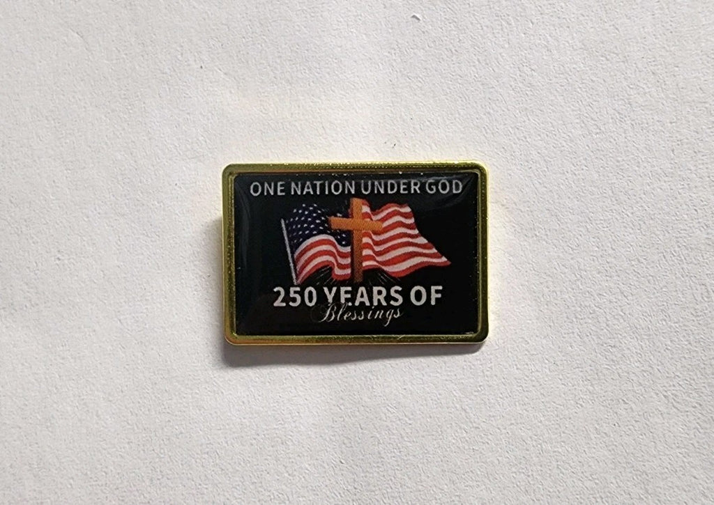 One Nation Under God 250 Years Of Heritage Christian Lapel Brooch Hat Pin0