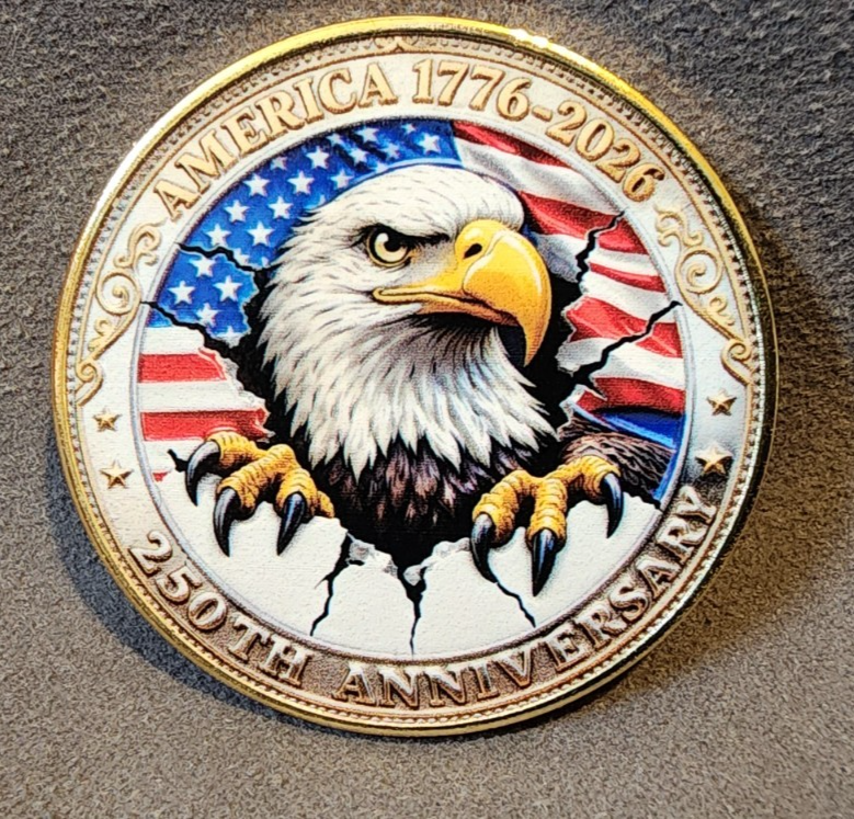 250th Anniversary Bald Eagle Patriotic United States Commemorative Coin1