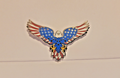 Red White Blue American Flag Bald Eagle Patriotic Lapel Brooch Hat Pin0