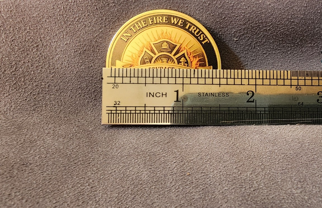 God Bless Firefighters In The Fire We Trust Brave Collectible Coin SHIPS IN USA2