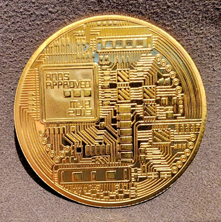 Bitcoin Gold Plated Physical Bitcoin BTC Cryptocurrency Collectible Coin1