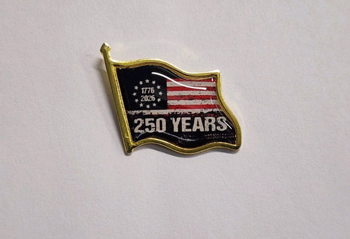 1776-2026 250 Years Betsy Ross Flag Lapel Brooch Hat Pin0