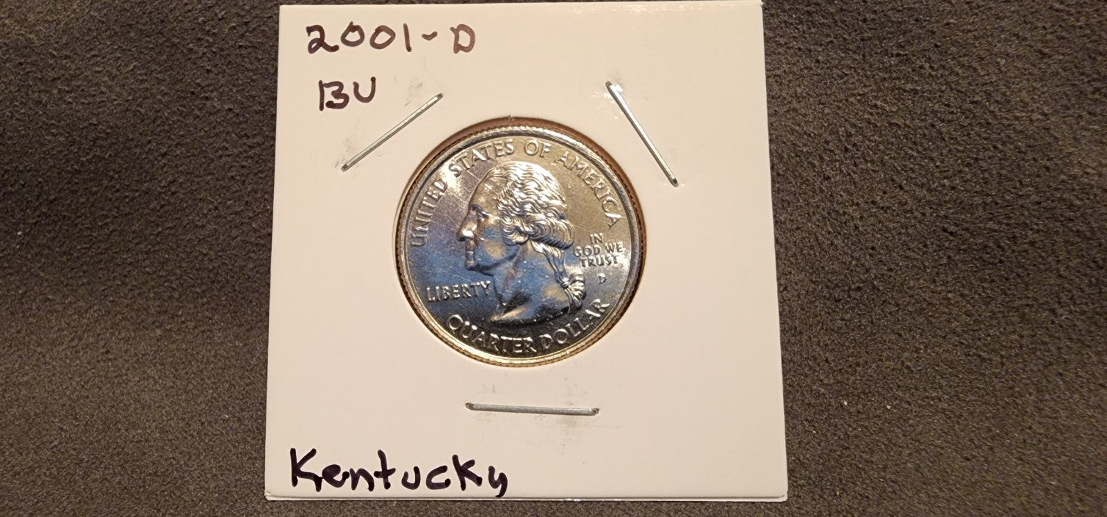 2001 D Kentucky State Quarter BU Uncirculated From Mint Set0