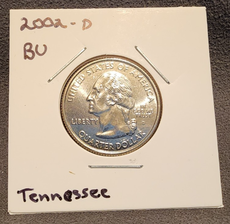 2002 D State Quarter Tennessee BU Uncirculated From Mint Set1