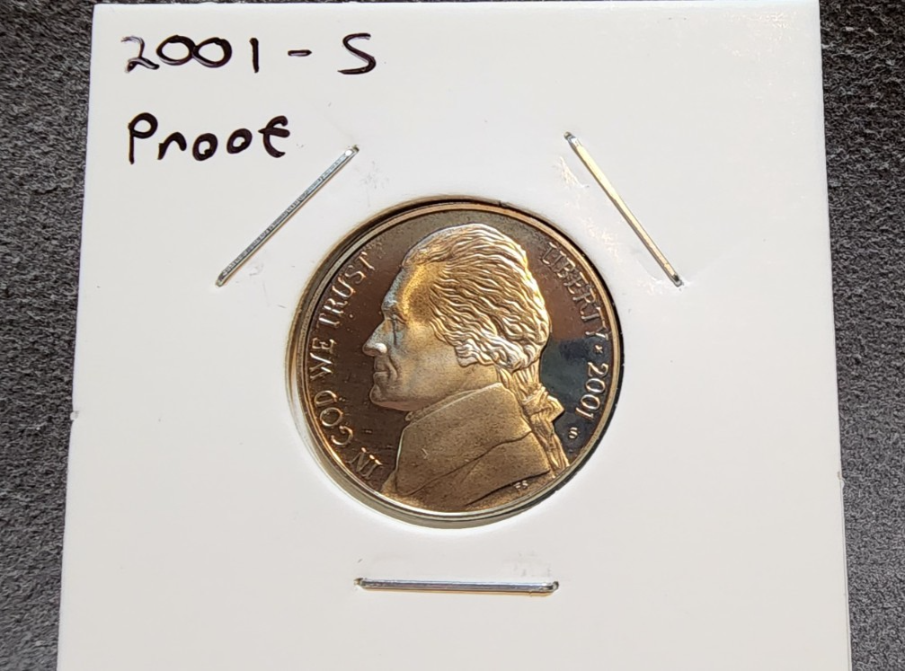 2001-S Jefferson Nickel DCAM Proof Pulled From Proof Set0