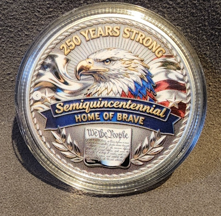 250TH Anniversary American Independence Patriotic Collectible Coin USA SHIPPER2