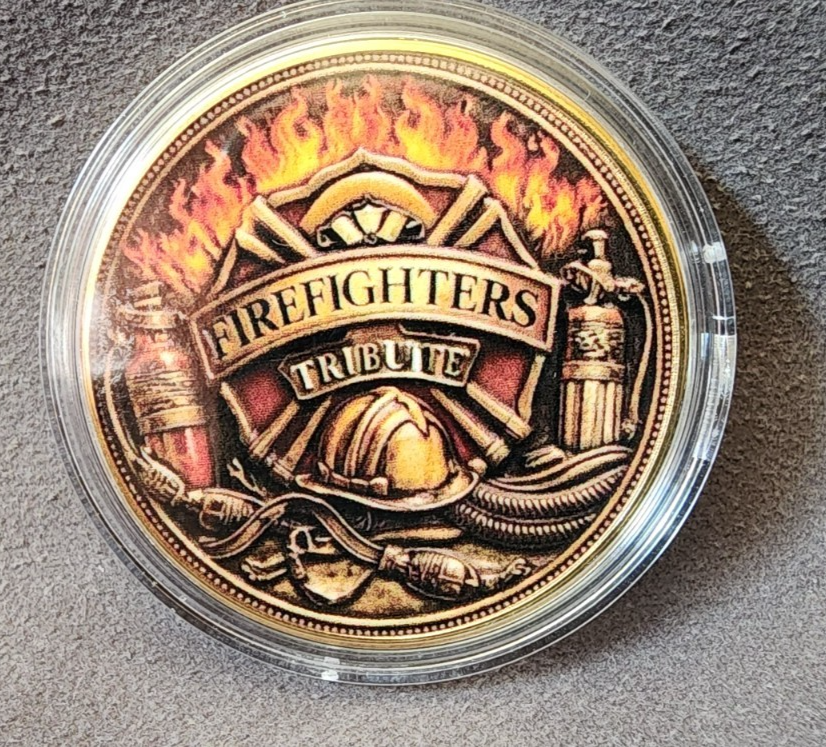 Firefighters Honor The Brave Fireman Collectible Coin SHIPS IN USA2