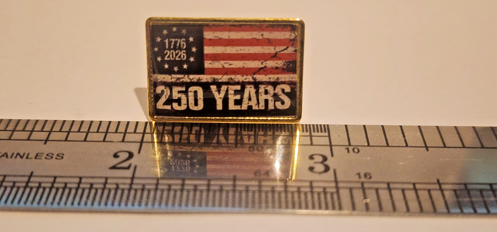 United States 250th Antiquated Lapel Brooch Hat Pin Patriotic Antiquated Look2