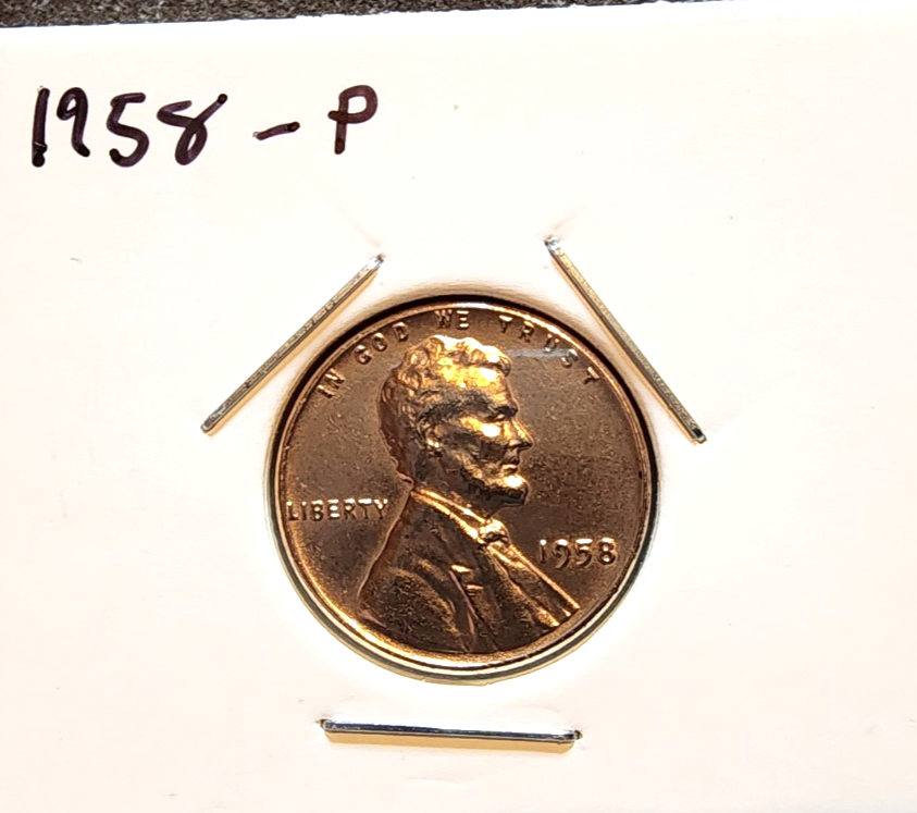1958 P Lincoln Wheat Cent Penny BU Uncirculated0