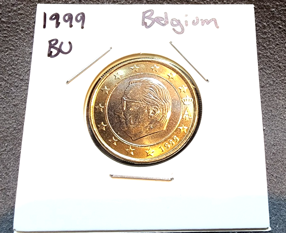 1999 Belgium 1 Euro Coin BU Uncirculated World Coin Foreign Currency0