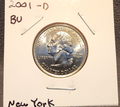 2001 D New York Quarter BU Uncirculated From Mint Set0