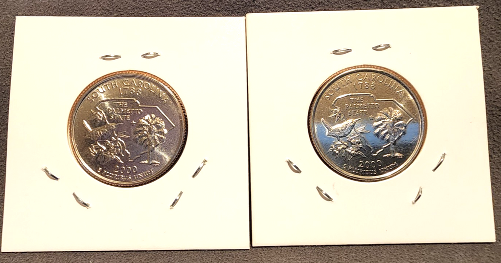 2000 D + P State Quarter South Carolina BU Uncirculated From Mint Set1