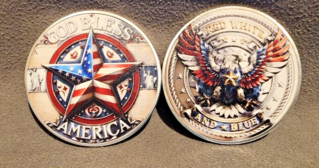 250th Anniversary God Bless America Coin Patriotic Collectible Coin SHIPS IN USA0
