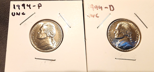 1994 P & D Jefferson Nickel BU Uncirculated From Mint Set0