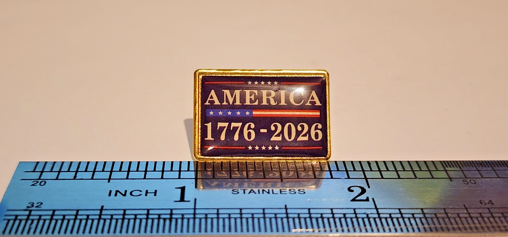 America 1776-2026 250th Celebration Lapel Hat brooch Pin USA Patriotic2