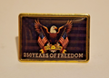 250 Years Of Freedom 1776-2026 Anniversary Bald Eagle Patriotic Lapel Brooch Pin0